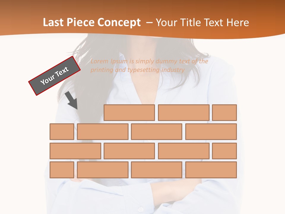 Success Businesswomen Portrait PowerPoint Template