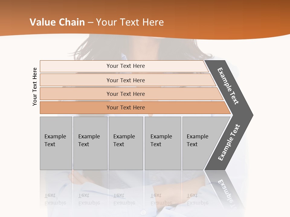 Success Businesswomen Portrait PowerPoint Template