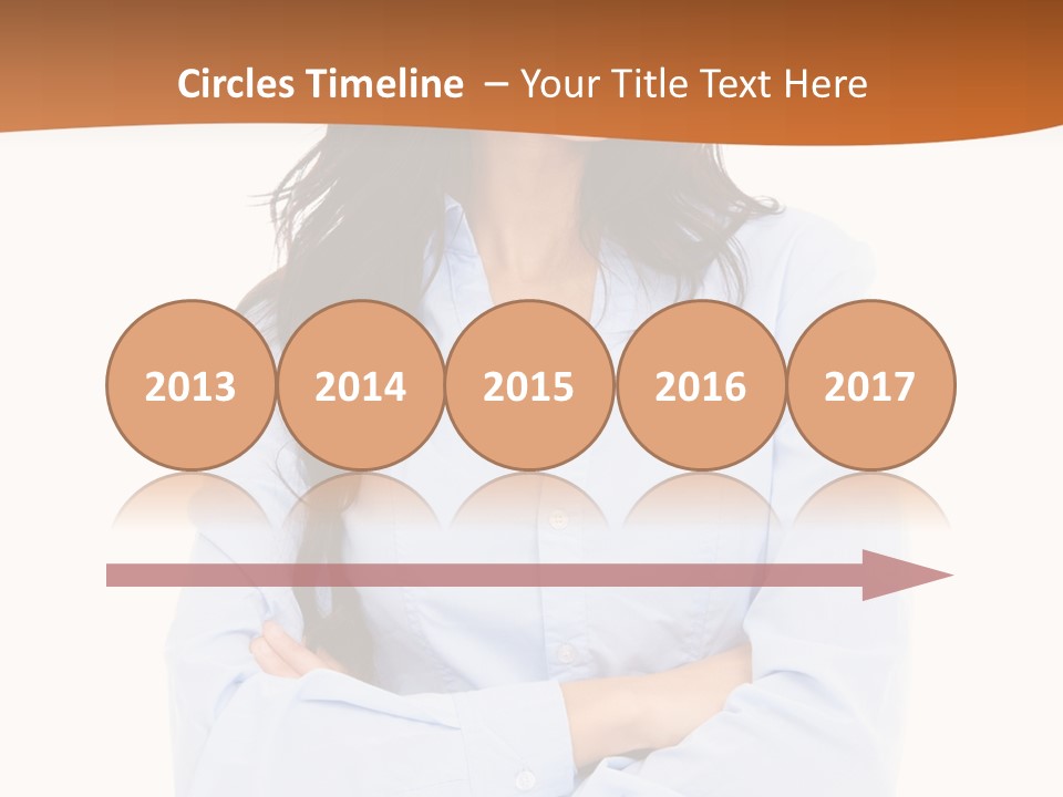 Success Businesswomen Portrait PowerPoint Template