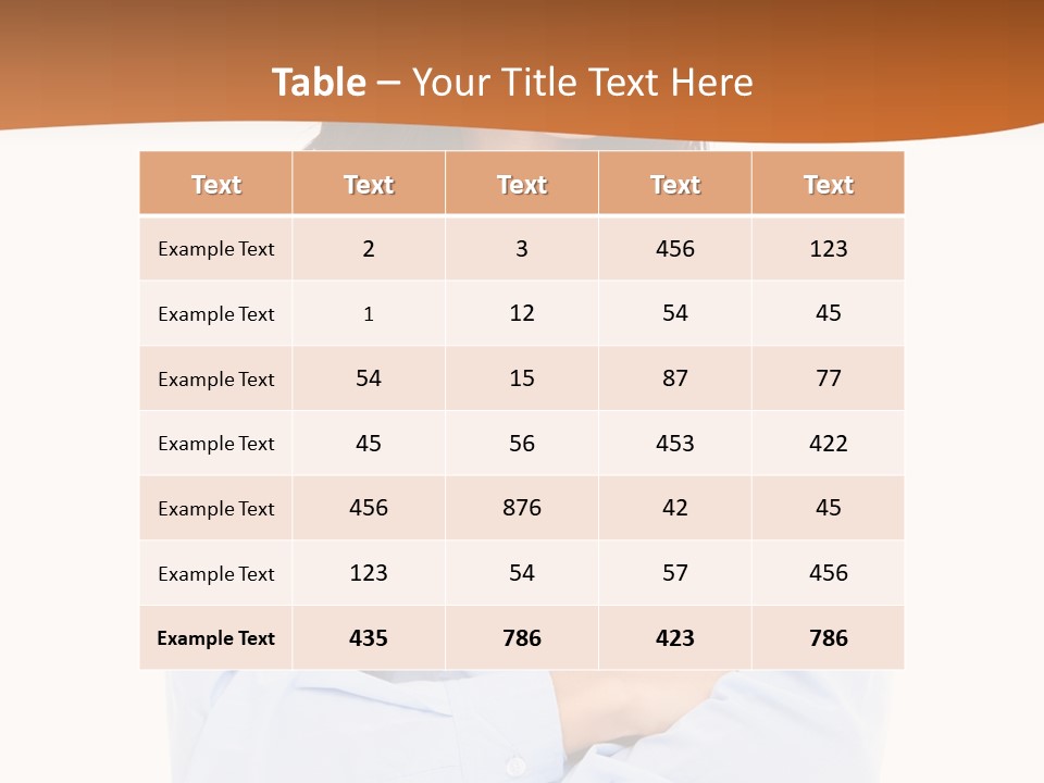 Success Businesswomen Portrait PowerPoint Template