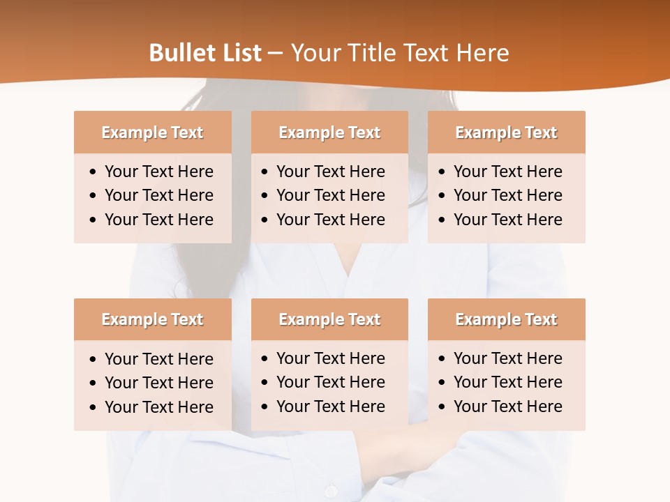 Success Businesswomen Portrait PowerPoint Template