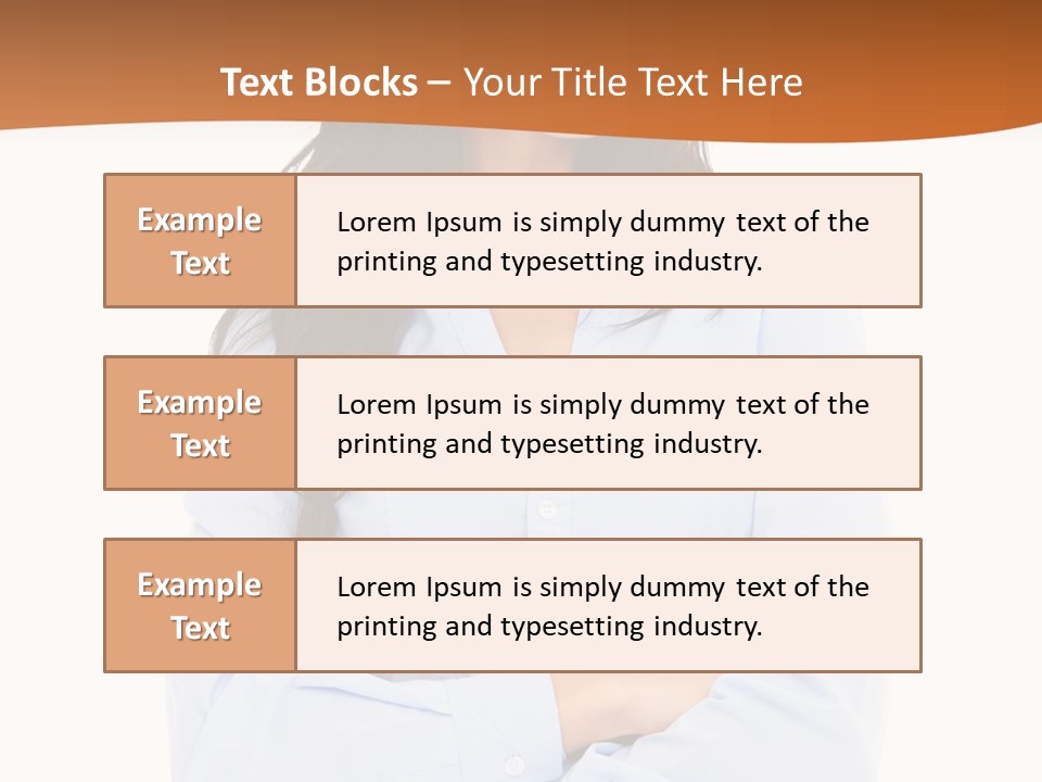 Success Businesswomen Portrait PowerPoint Template