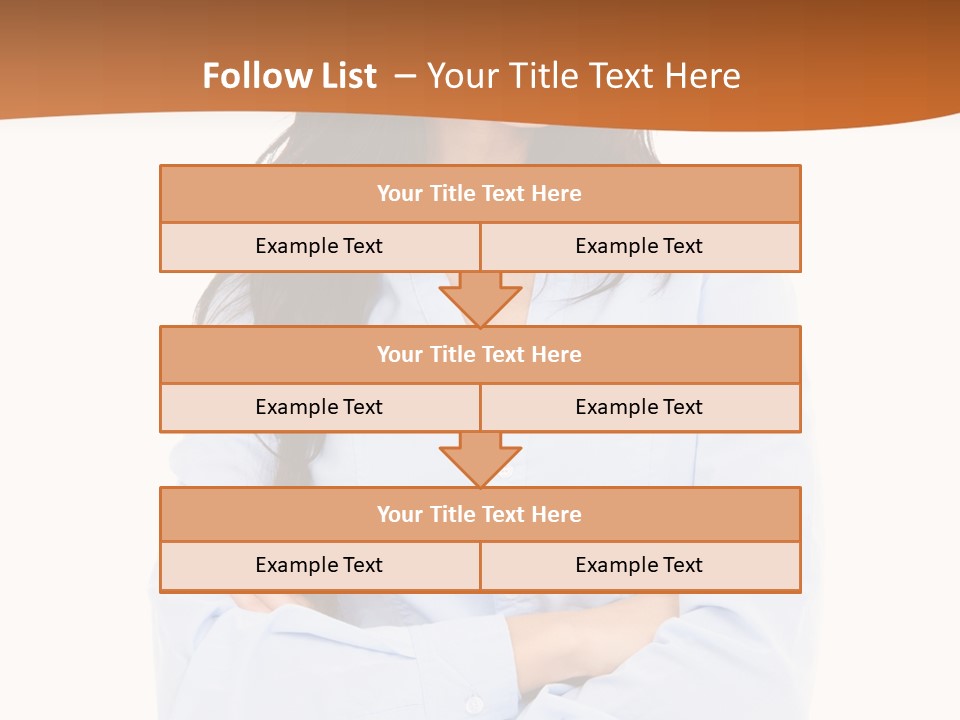 Success Businesswomen Portrait PowerPoint Template