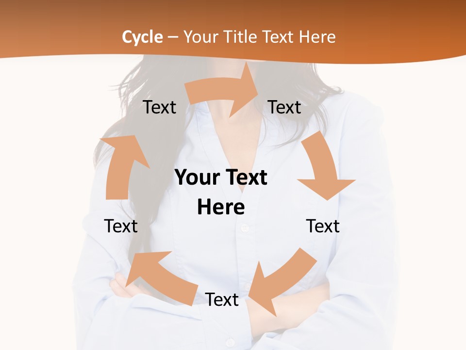 Success Businesswomen Portrait PowerPoint Template