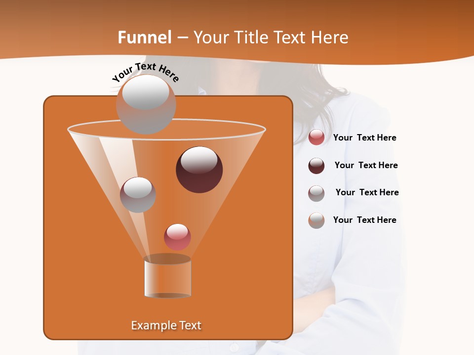 Success Businesswomen Portrait PowerPoint Template