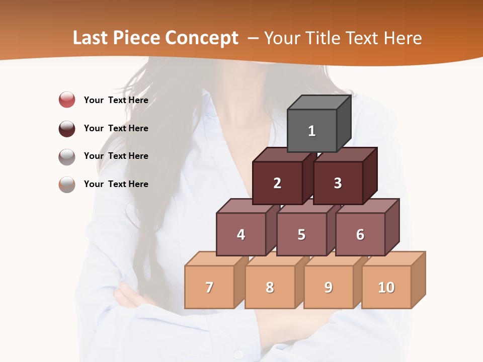 Success Businesswomen Portrait PowerPoint Template