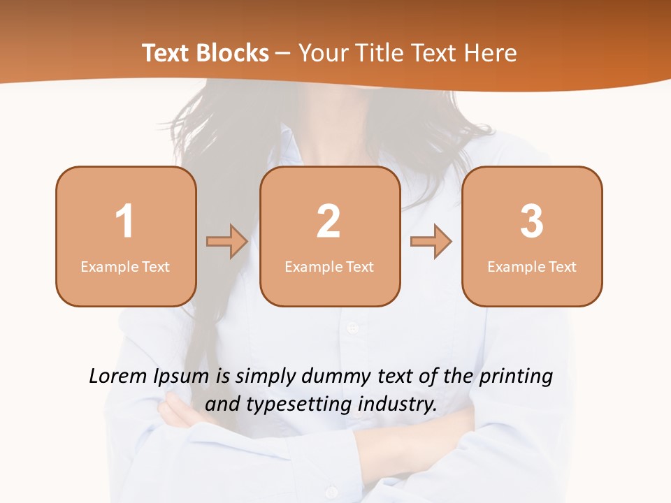 Success Businesswomen Portrait PowerPoint Template