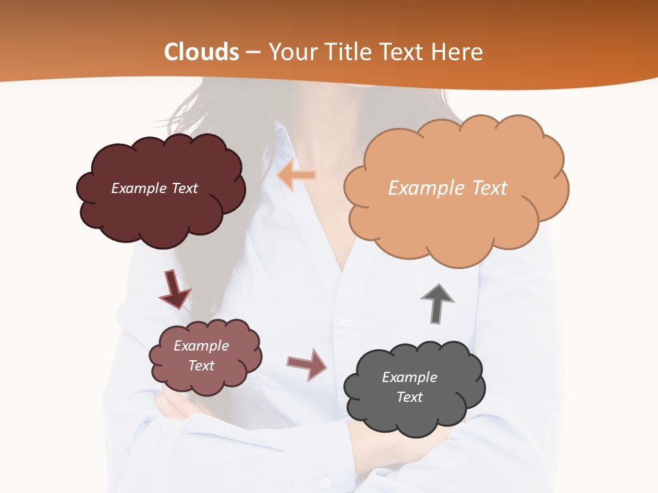 Success Businesswomen Portrait PowerPoint Template