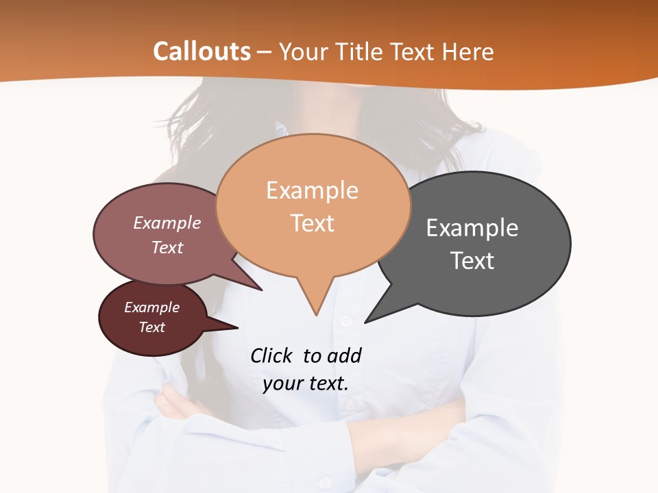 Success Businesswomen Portrait PowerPoint Template