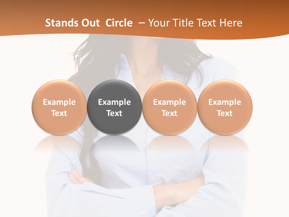 Success Businesswomen Portrait PowerPoint Template