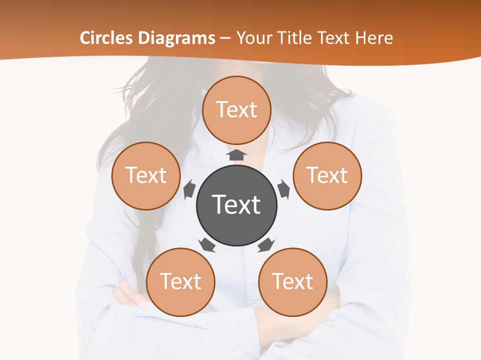 Success Businesswomen Portrait PowerPoint Template