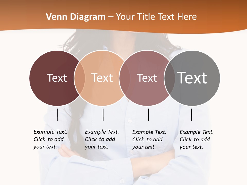 Success Businesswomen Portrait PowerPoint Template