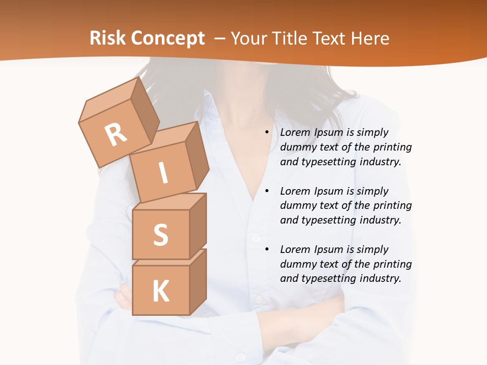 Success Businesswomen Portrait PowerPoint Template