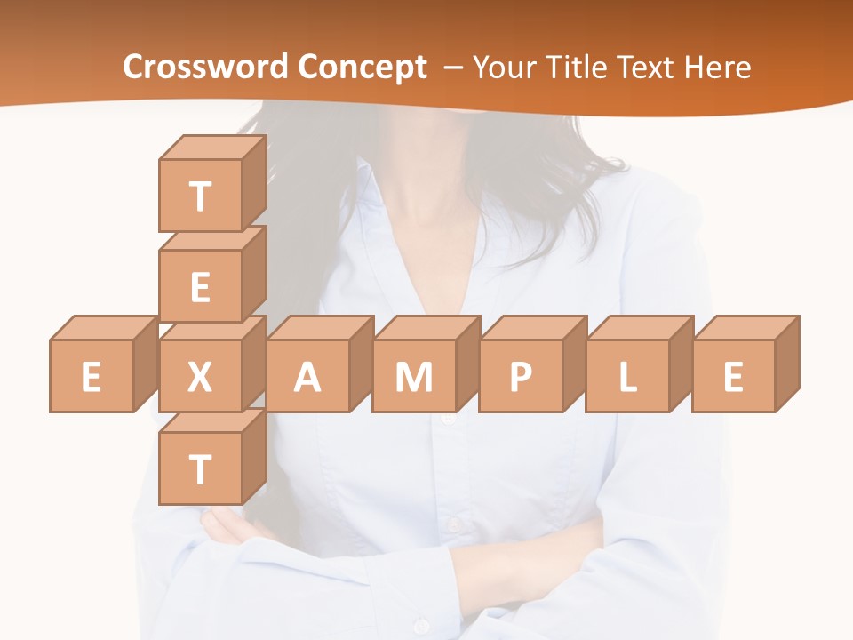 Success Businesswomen Portrait PowerPoint Template