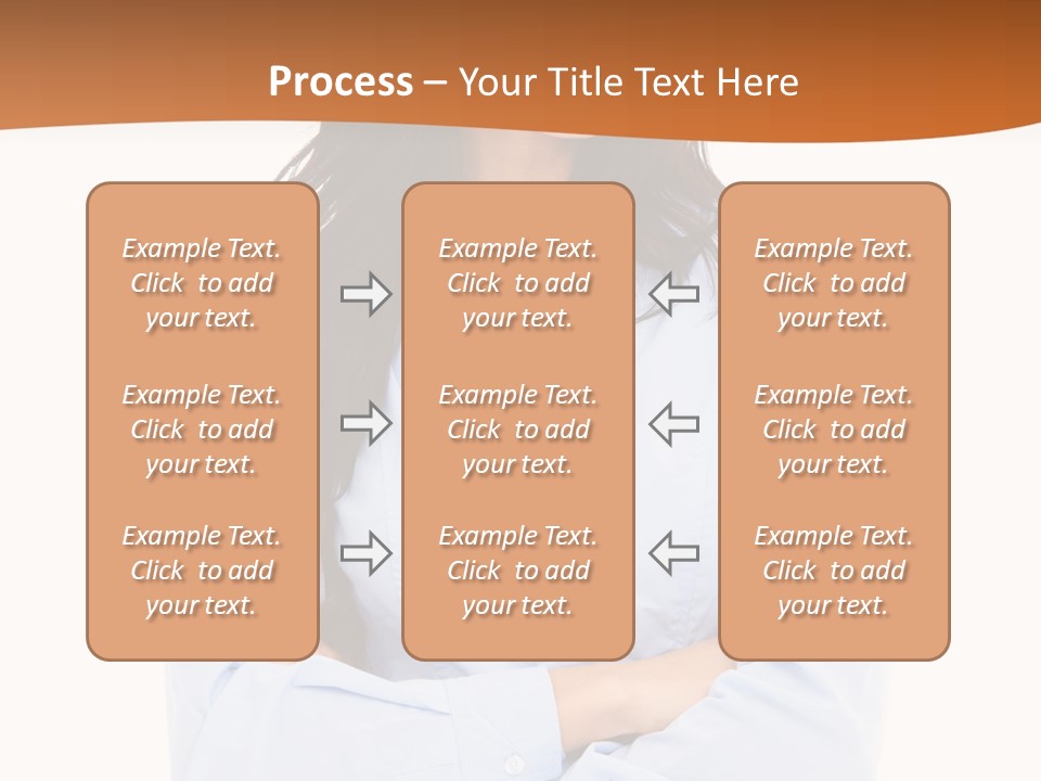 Success Businesswomen Portrait PowerPoint Template
