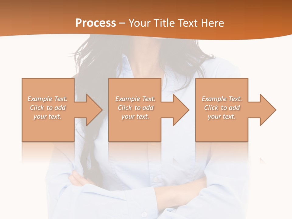 Success Businesswomen Portrait PowerPoint Template