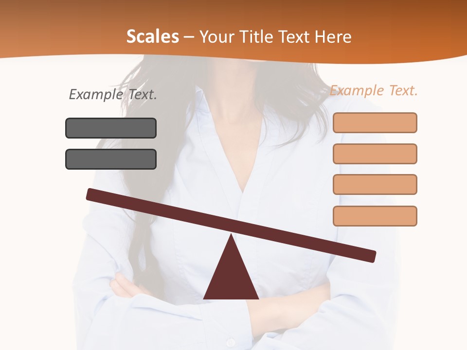 Success Businesswomen Portrait PowerPoint Template