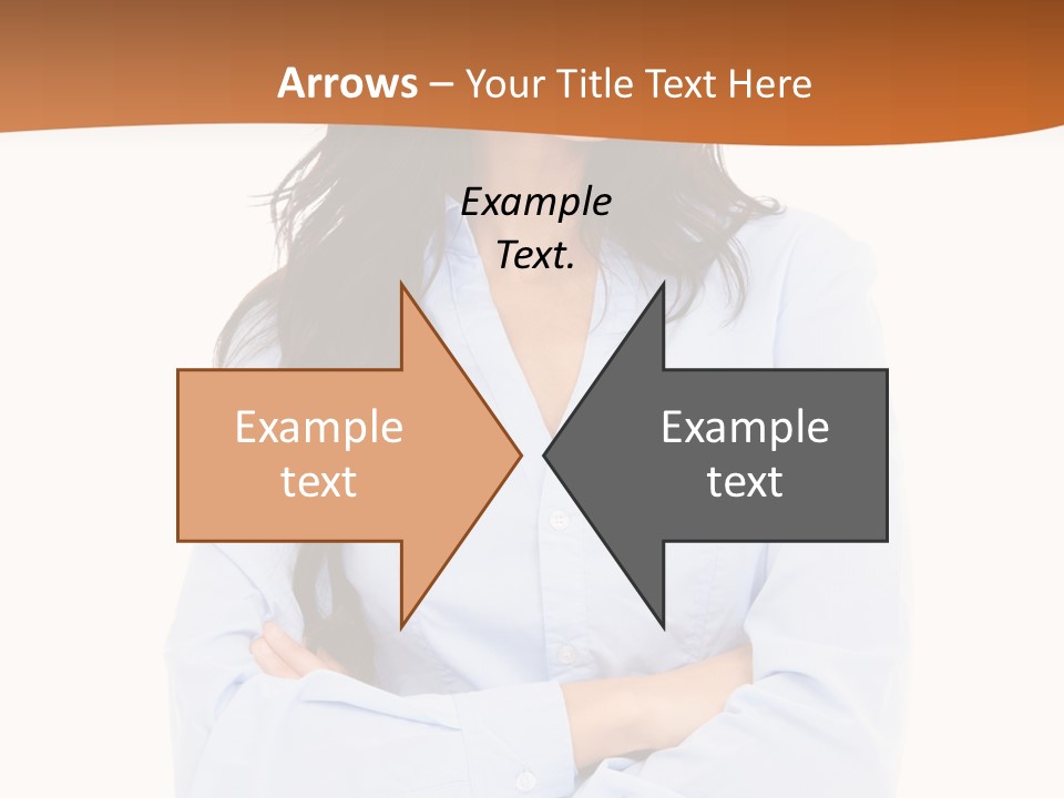 Success Businesswomen Portrait PowerPoint Template