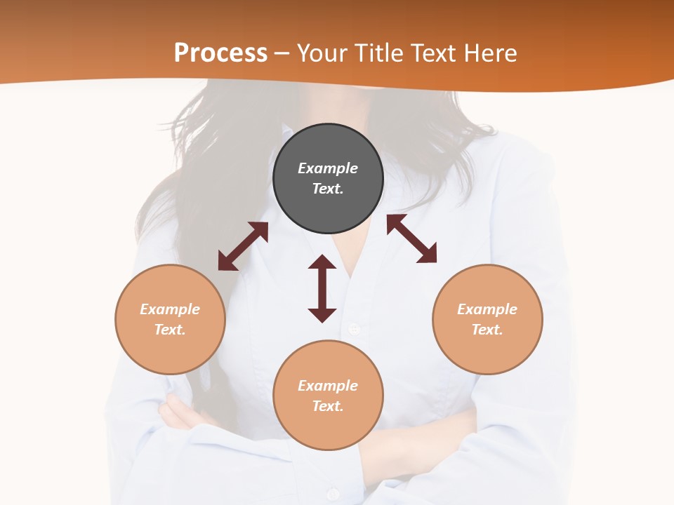 Success Businesswomen Portrait PowerPoint Template