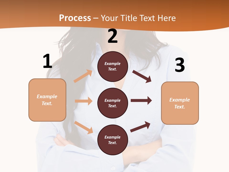 Success Businesswomen Portrait PowerPoint Template