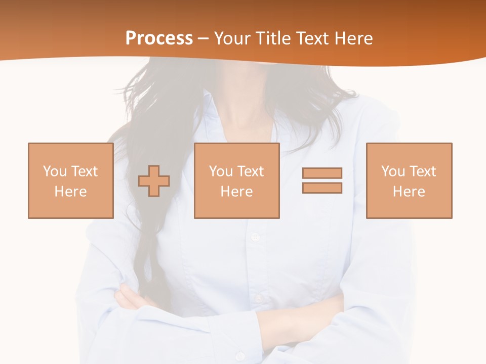 Success Businesswomen Portrait PowerPoint Template