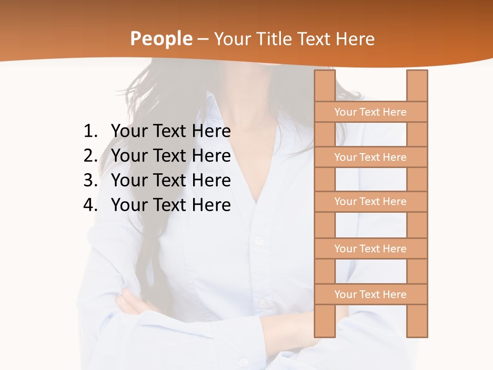 Success Businesswomen Portrait PowerPoint Template