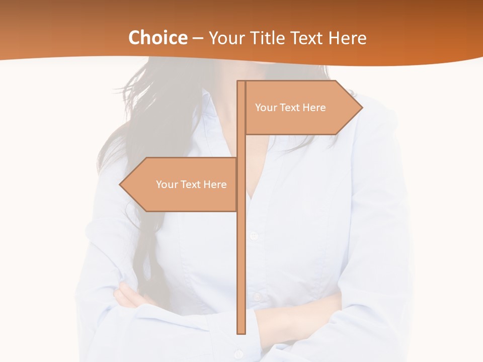 Success Businesswomen Portrait PowerPoint Template