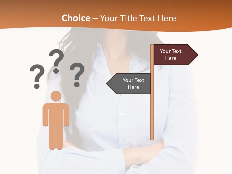 Success Businesswomen Portrait PowerPoint Template