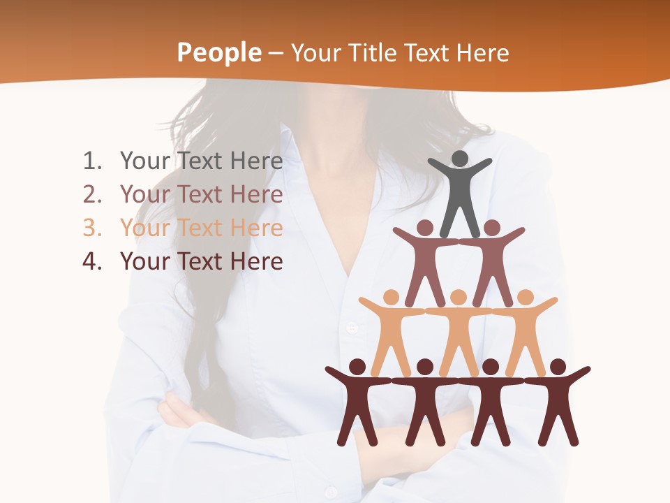 Success Businesswomen Portrait PowerPoint Template