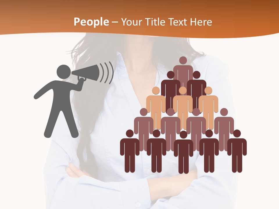 Success Businesswomen Portrait PowerPoint Template