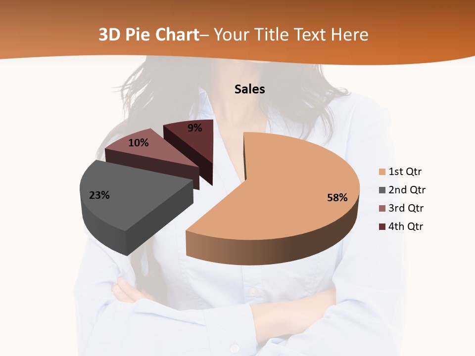 Success Businesswomen Portrait PowerPoint Template