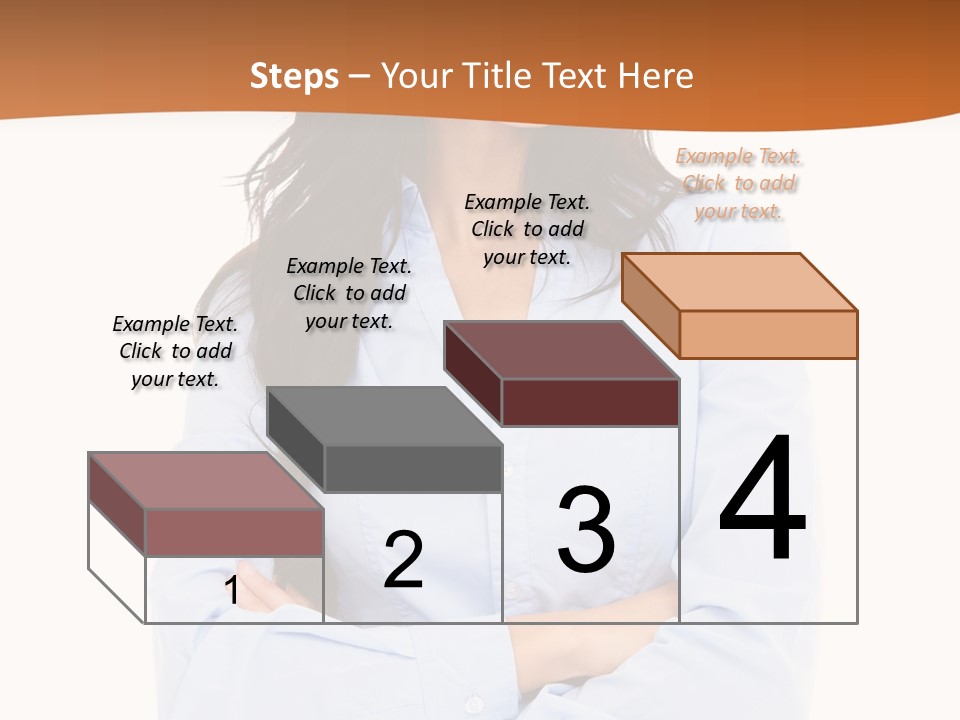 Success Businesswomen Portrait PowerPoint Template