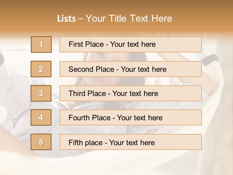 Attractive Femininity Youthful PowerPoint Template