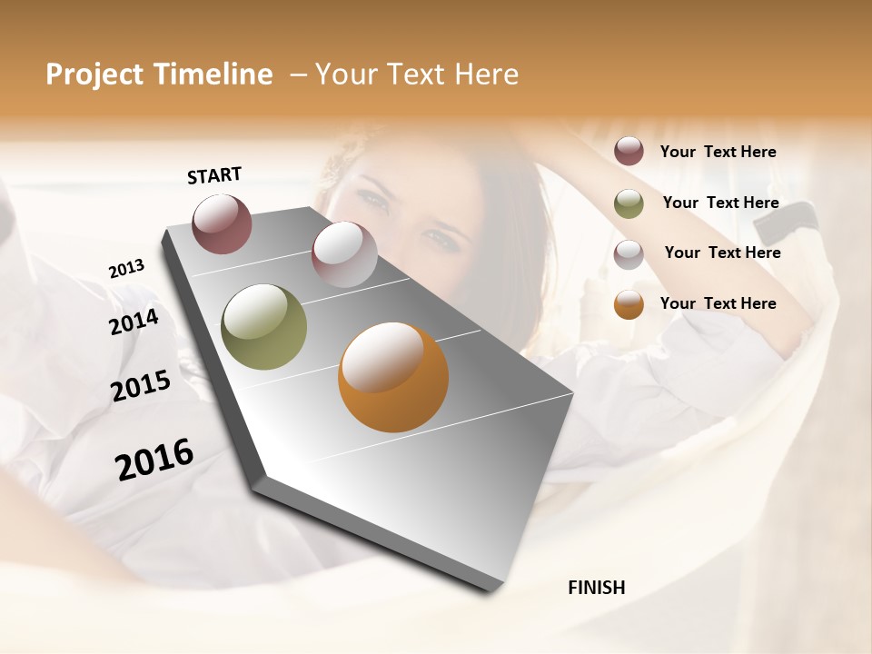 Attractive Femininity Youthful PowerPoint Template