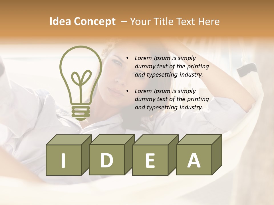 Attractive Femininity Youthful PowerPoint Template