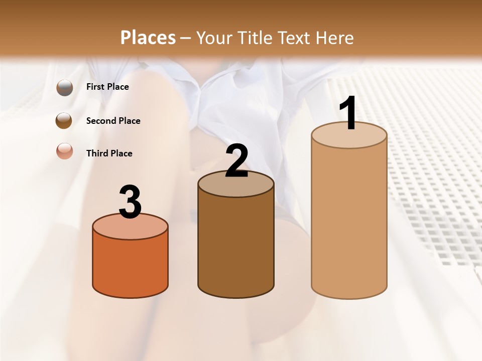 Girl Brunette Sensuality PowerPoint Template