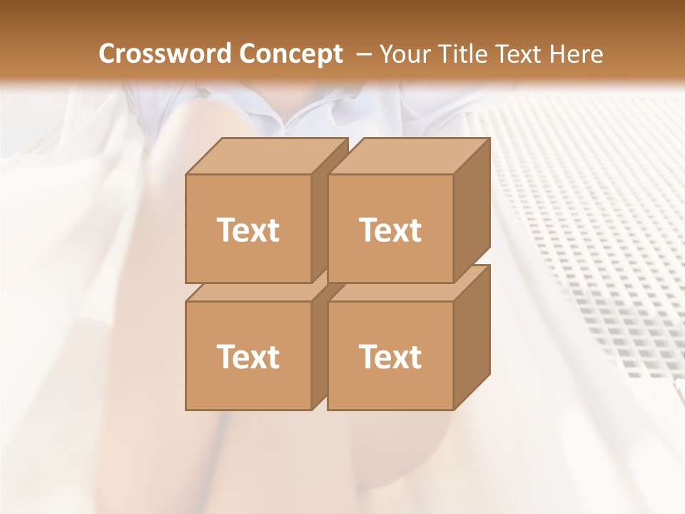 Girl Brunette Sensuality PowerPoint Template