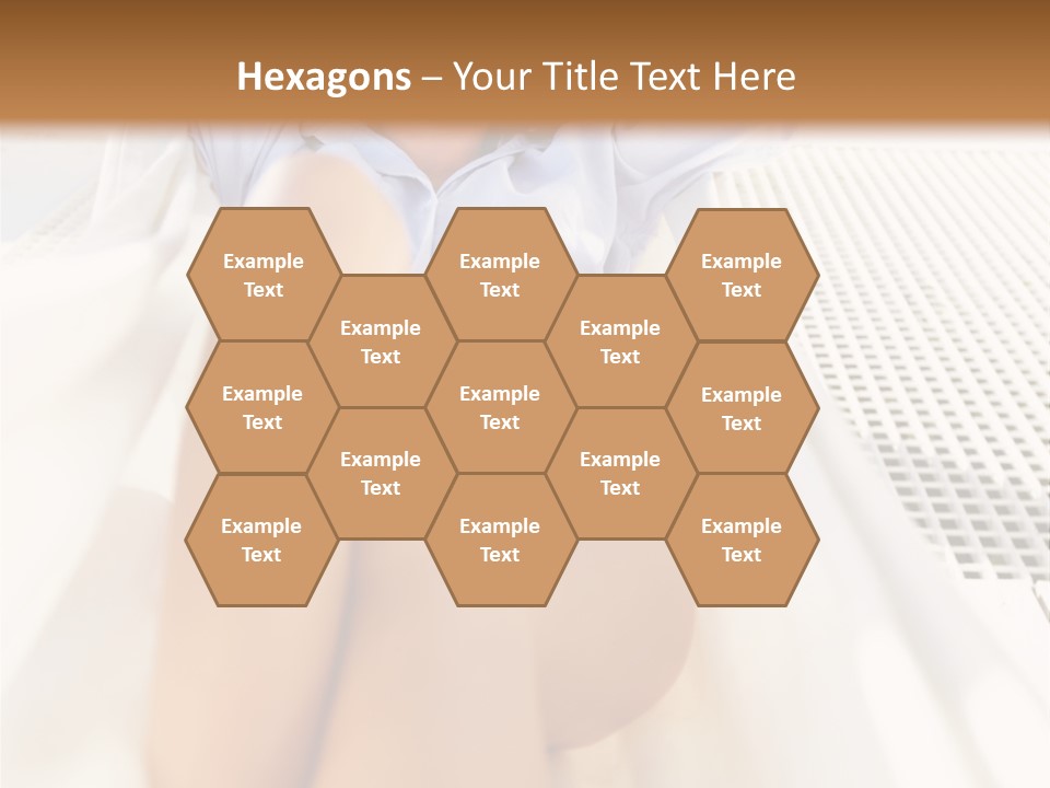 Girl Brunette Sensuality PowerPoint Template