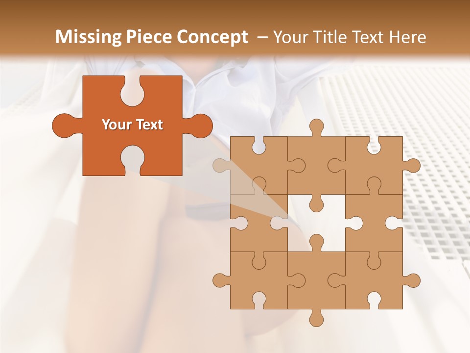 Girl Brunette Sensuality PowerPoint Template