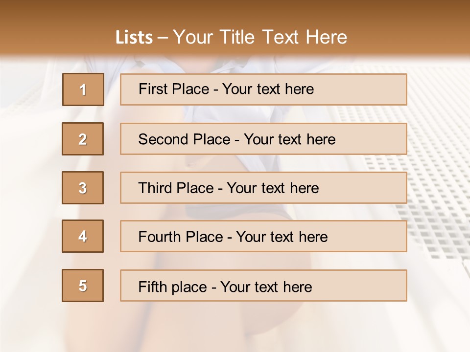 Girl Brunette Sensuality PowerPoint Template