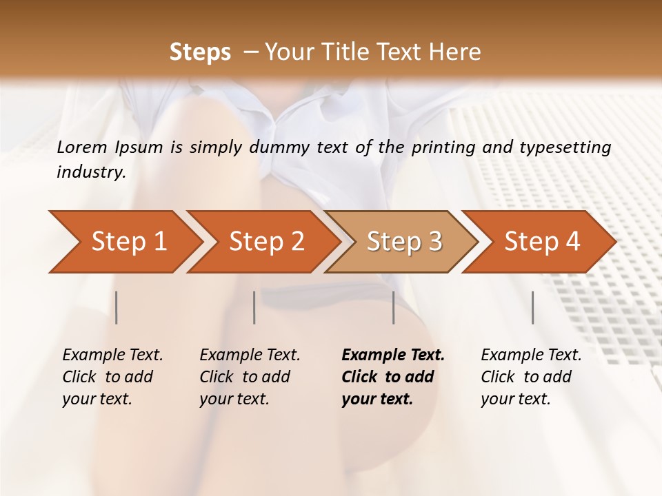 Girl Brunette Sensuality PowerPoint Template