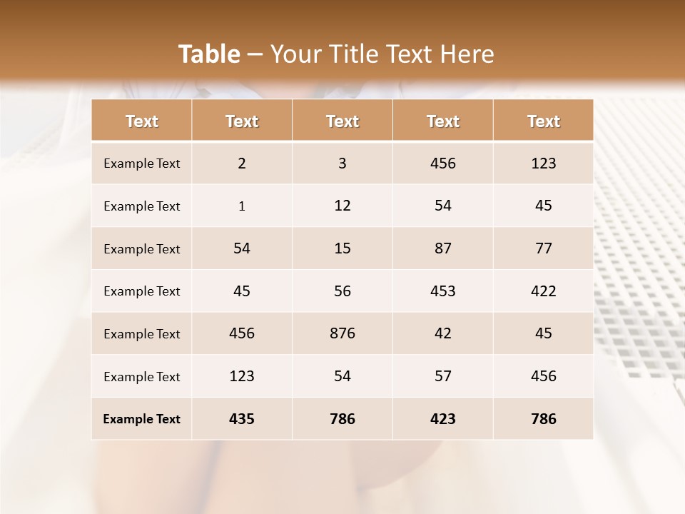 Girl Brunette Sensuality PowerPoint Template