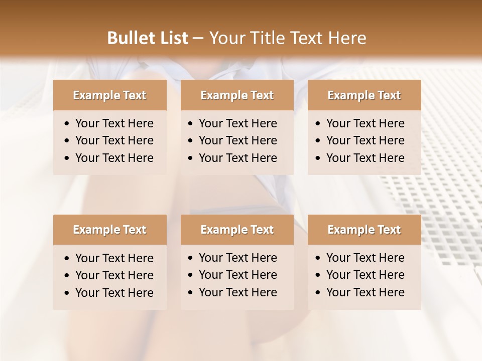 Girl Brunette Sensuality PowerPoint Template