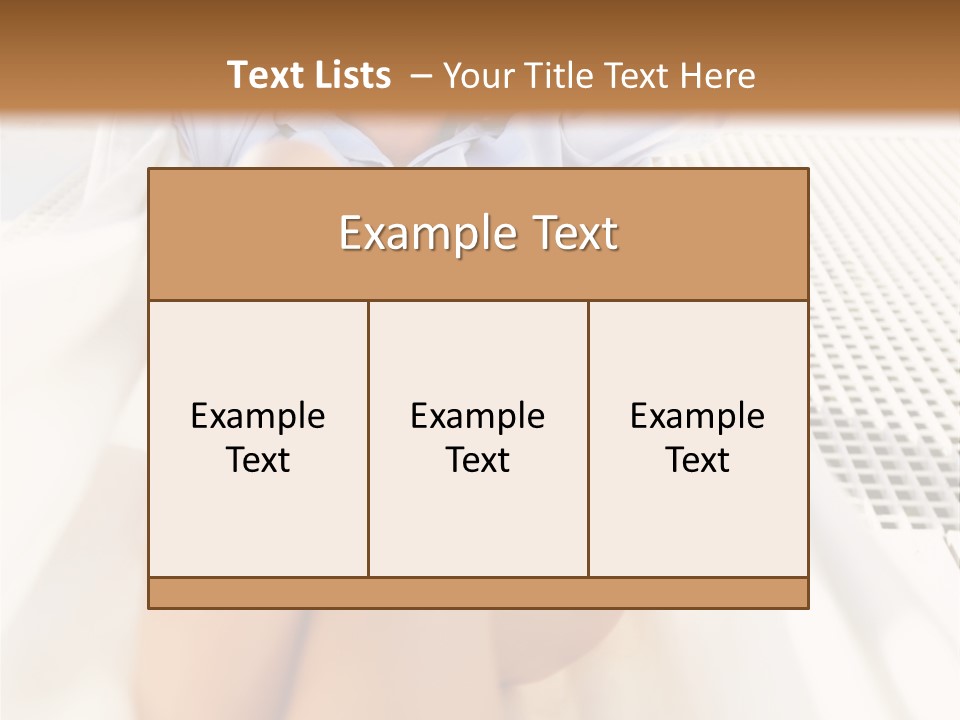 Girl Brunette Sensuality PowerPoint Template