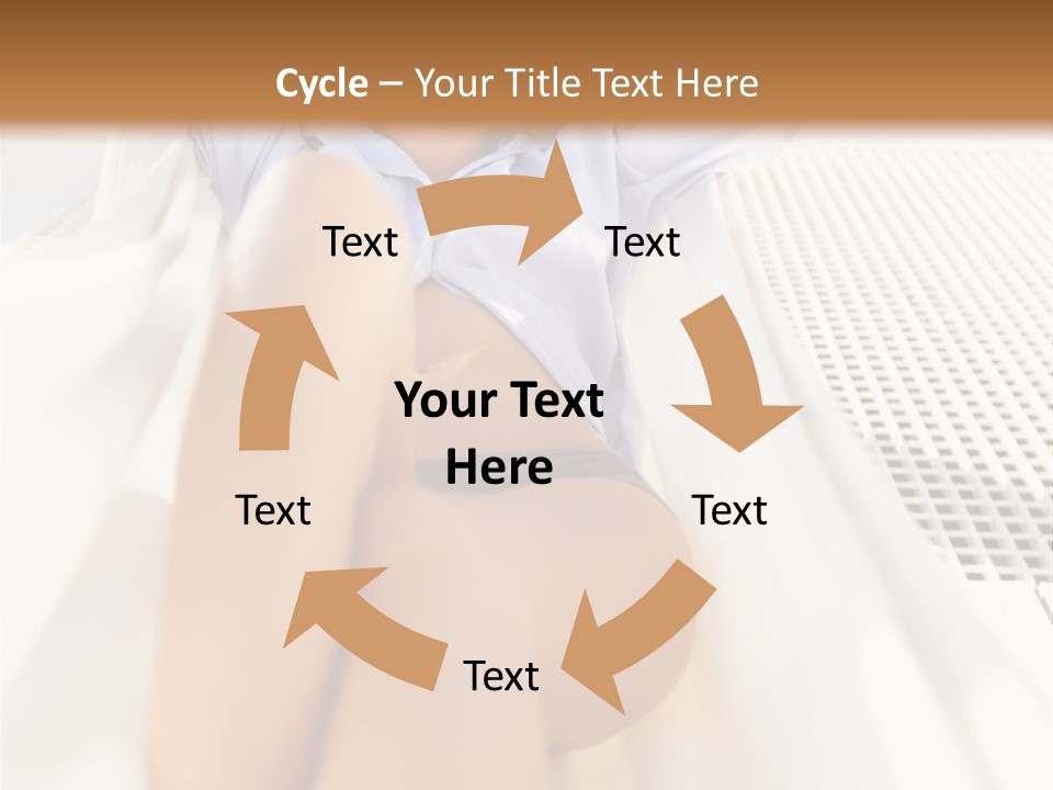 Girl Brunette Sensuality PowerPoint Template