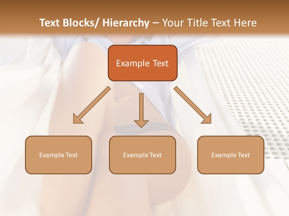 Girl Brunette Sensuality PowerPoint Template