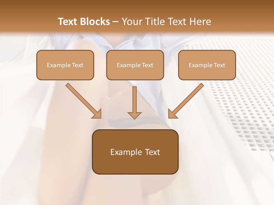 Girl Brunette Sensuality PowerPoint Template