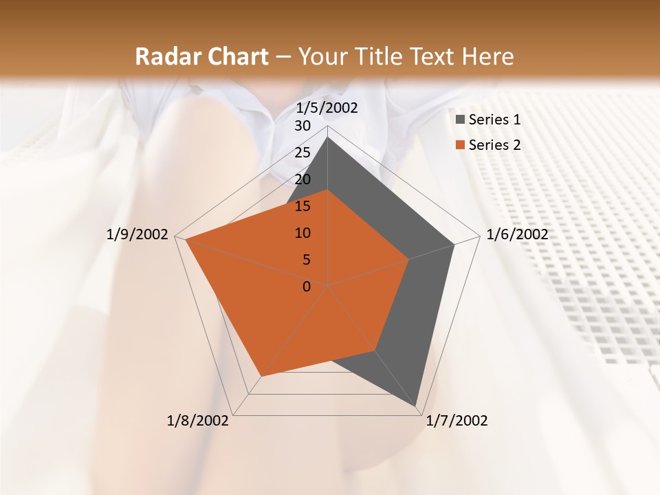 Girl Brunette Sensuality PowerPoint Template