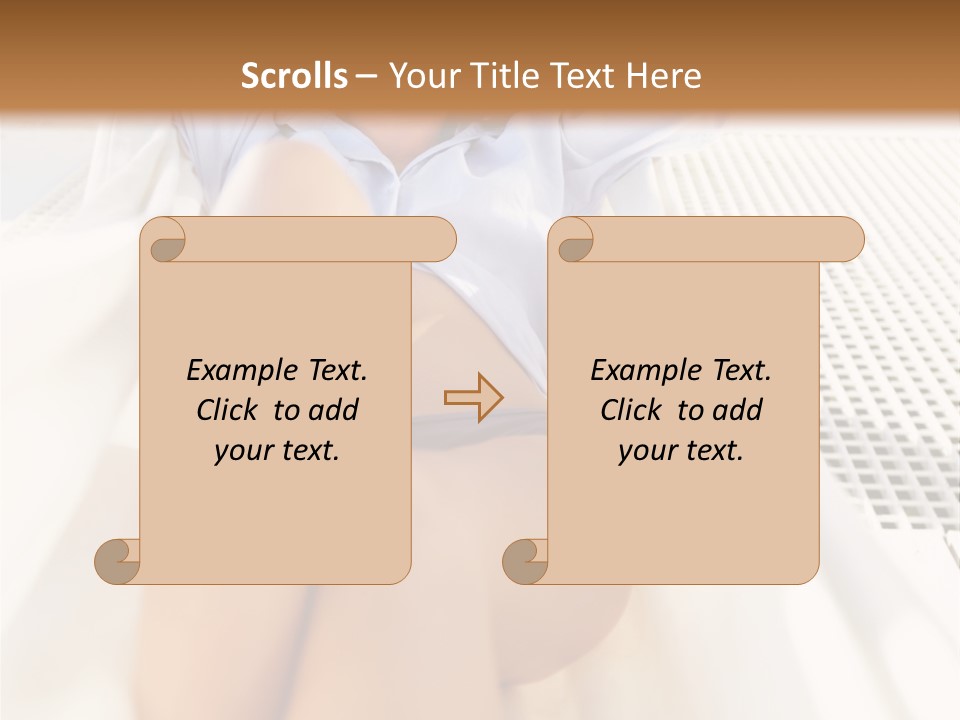 Girl Brunette Sensuality PowerPoint Template