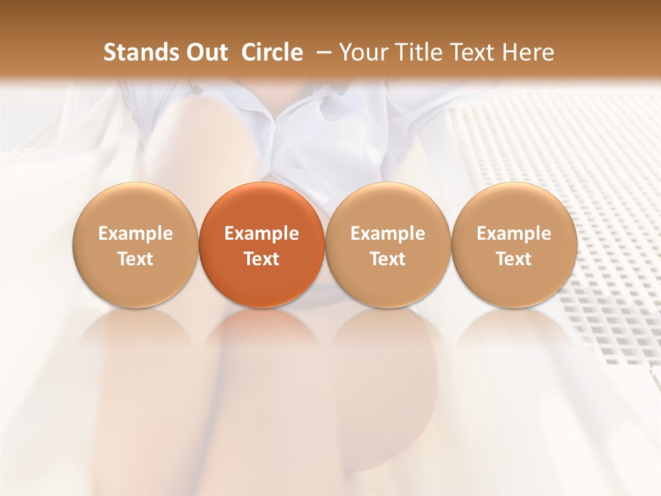 Girl Brunette Sensuality PowerPoint Template